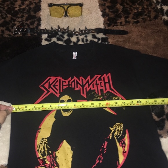 SKELETONWITCH Witch Curse Of the Dead Punk Metal T - Picture 7 of 8